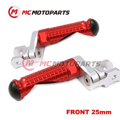 For RSV4 1000 R Factory APRC/ABS 11-17 16 MPRO 25mm Lowering RED Rider Foot Pegs