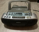 Vintage Sony CFD-S01 Boombox CD Radio Cassette Player Tested Works