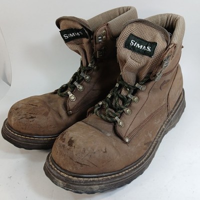 Simms Fly Fishing Wading Boots Cleated Soles Grip Mens US 12