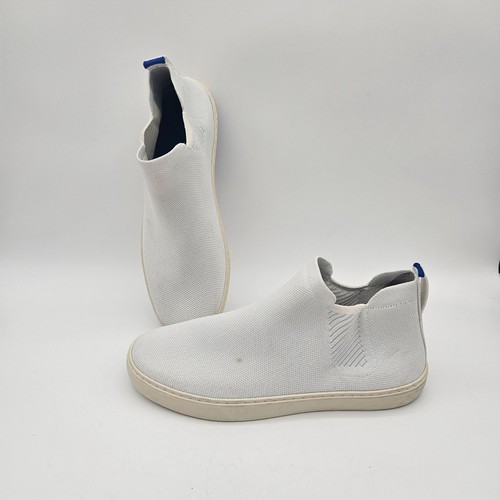 Rothys Chelsea Slip On Boot Sneaker White Womens  Size 11 NEW Read - Picture 1 of 12