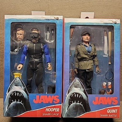 Lot of 2 JAWS Action Figures Quint and Hooper NECA - Sealed