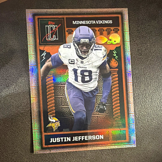 Topps 2025 Composite Odyssey Insert Justin Jefferson OD-14 Minnesota Vikings