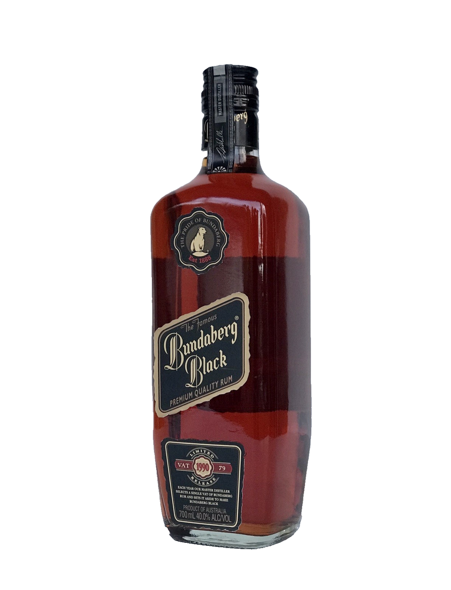 なち　バンダバーグ　249 6年　700ml Bundaberg Black Rum 1990 VAT 79 Glass Bottle 700ml Numbered 58464