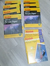 Lot of 9 Packs of KODAK Ultima and Premium Photo Paper, 8.5'x11', 200 Sheets