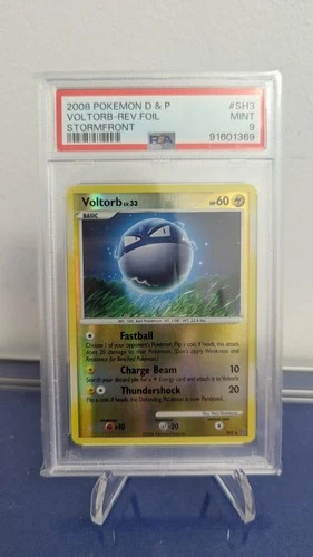 PSA 9 Pokemon Diamond & Pearl Voltorb Reverse Foil Stormfront shiny SH3 Vintage