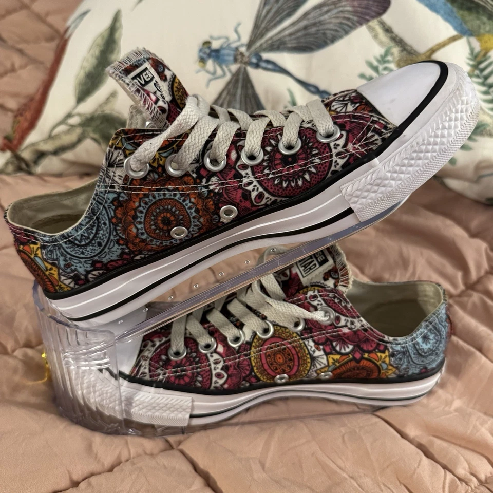 Hip Converse Chuck Taylor All Star Lo Top Mandala 多色男式 5 wo’s 7 码。 — 第 2/4 张图片
