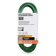 Master Electrician 02352-05ME 20-Foot 16/3 Vinyl Landscape Outdoor Extension Cor