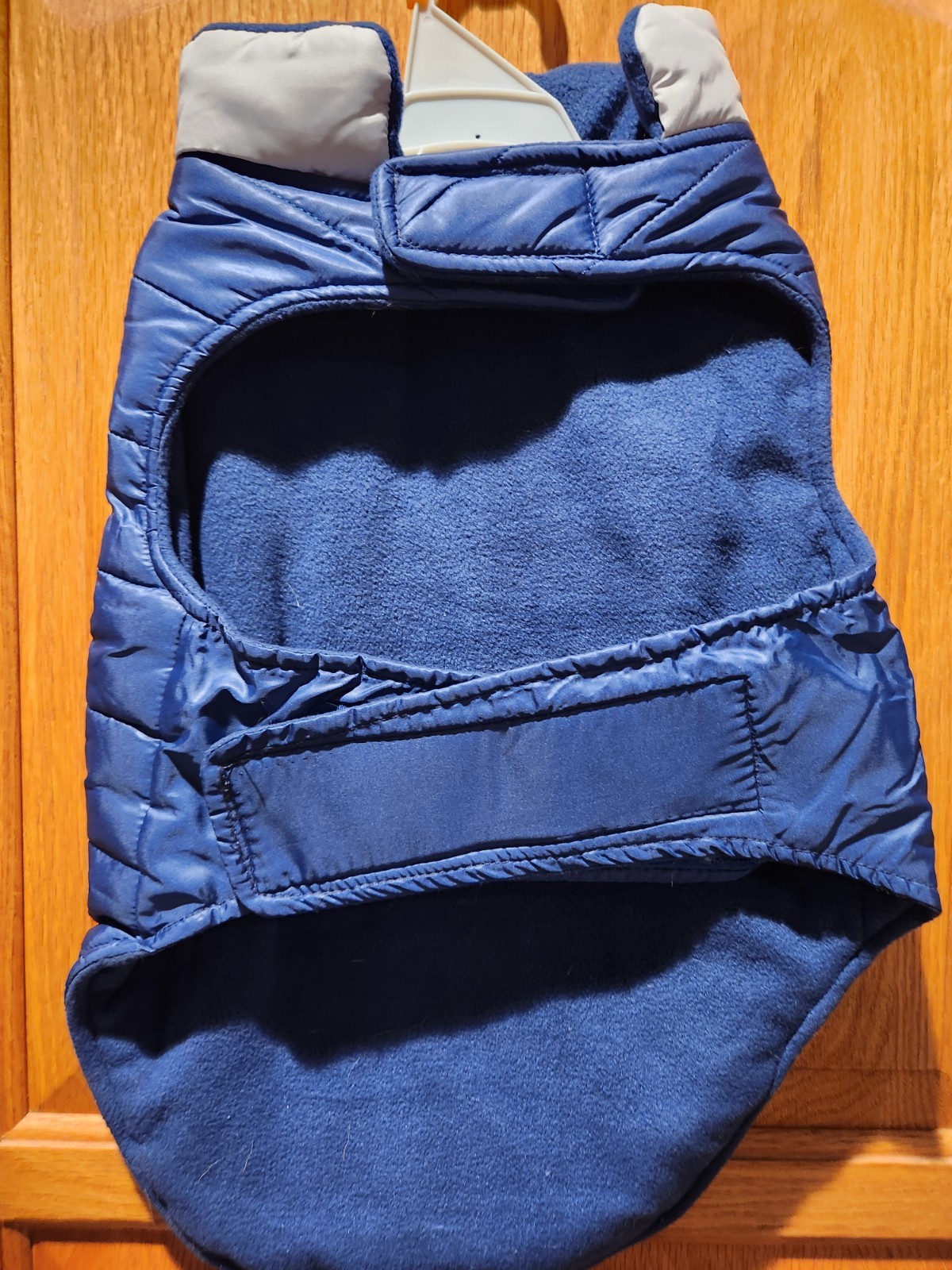 Dog Top Paw Puffer Jacket Navy Blue Size Medium 