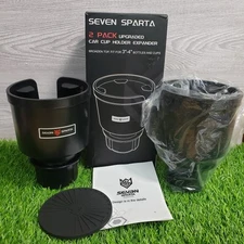2 Seven Sparta UPGRADED CAR CUP HOLDER EXPANDERS - For 3”- 4” Bottles