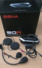 Sena 50R 3-Button Bluetooth Headset w/Sound by Harman Kardon Lightly Used