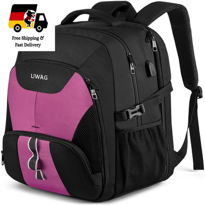 Großvolumen Rucksack 50L Wasserdicht 17 Zoll Laptop Tasche Anti