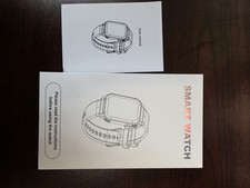 Smart Watch Pink Silicone Band Rose Gold Case Model Wearable Device