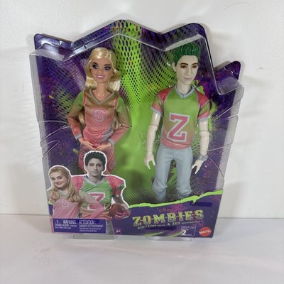Disney Zombies 2-Pack Addison Cheerleader and Zed Football Player 12'' Doll HFJ66