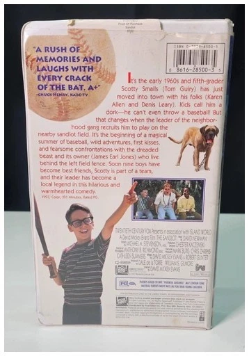 1993 The Sandlot VHS Tape – Family Feature Film by 20th Century Fox Foto 3 de 4