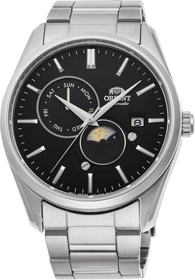 Orient Men's Sun and Moon Automatic Black Dial Watch - RA-AK0307B30B NEW