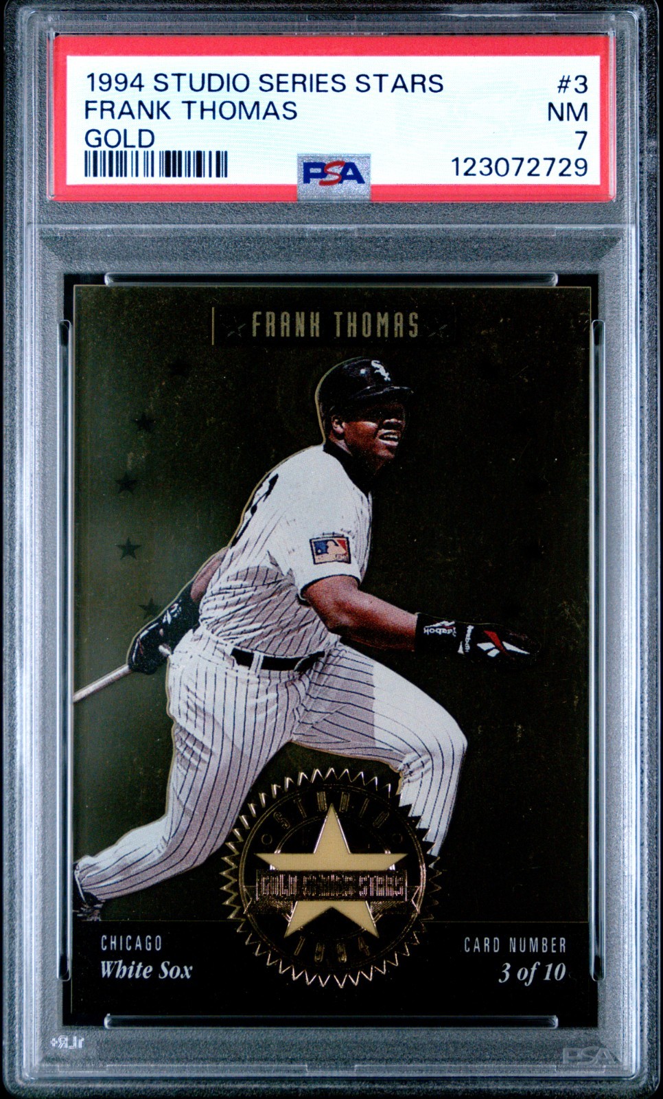 1994 Leaf Studio Series Stars #3 Frank Thomas Gold /5000 Rare PSA 7 NM