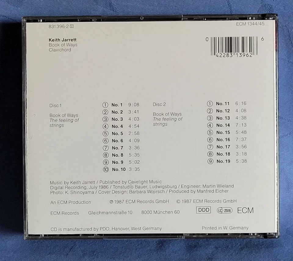 Keith JARRETT  Book of Ways  Clavichord | 2-er CD-Box | 1987 ECM - Bild 2 von 4