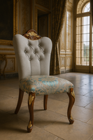 Casa Padrino Luxus Barock Esszimmer Stuhl Mit Glitzersteinen