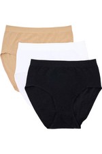 Breezies Women's 3-Pack Wild Rose Seamless Ultimair Panties Basic