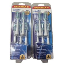 New Equate SmileSonic Pro Essential Clean 10x Replacement Brush Heads Sonicare
