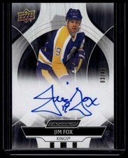 2024-25 Upper Deck Engrained Icons #CA-JF Jim Fox Auto Ebony #/49