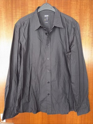 Smog Freizeithemd Glitzer schwarz Gr. L