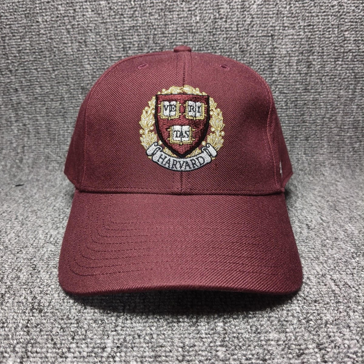 '47 Brand Harvard Crimson NCAA Burgundy Strapback Cap Curved Brim Hat