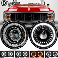 7" Inch LED Headlights Hi-Lo with Start-up Halo for Chevy C10 C20 Pickup Truck