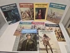 American History Illustrated Magazine Lot 1966 Vintage History Art Covers (9)