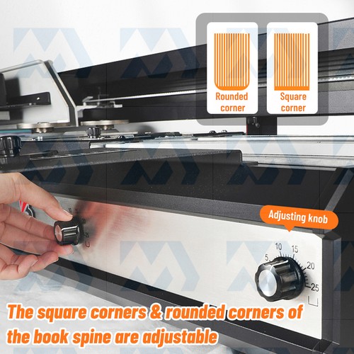 A4 Desktop Hot Melt Glue Binding Machine 110V Glue Book Binding 250 Books/h - Picture 6 of 10