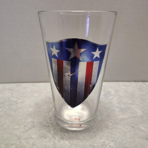 Marvel Avengers Captain America Shield Pint Glass