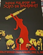 Daron Malakian Scars On Broadway HOLLYWOOD PALLADIUM FOIL POSTER System of aDown