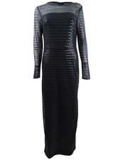 Lauren Ralph Lauren Women's Sequined Evening Gown (6, Black) 884094554867