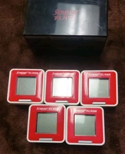 Hasbro Scrabble Flash Handheld Electronic Game LOT 5 tiles Black Case Free-Ship 