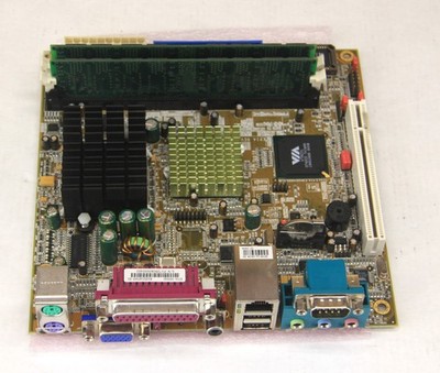 Via EPIA-5000AG Motherboard Mini-ITX with 533MHz Via CPU, 128MB RAM Tested Good