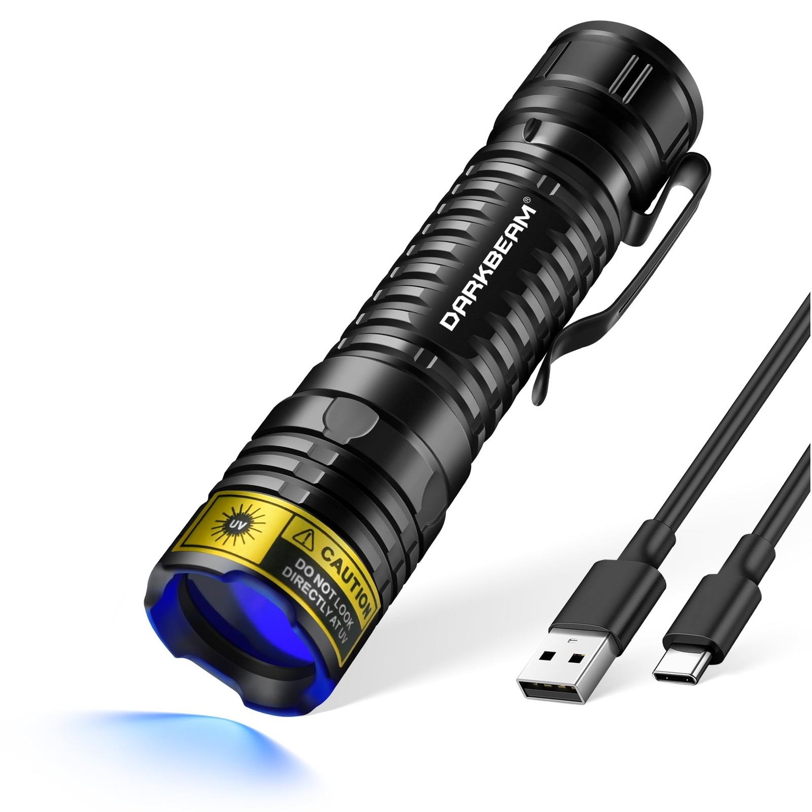 Lampe Torche UV 365 nm Contre les Faux Billets et Taches d'Urine Invisible Mini