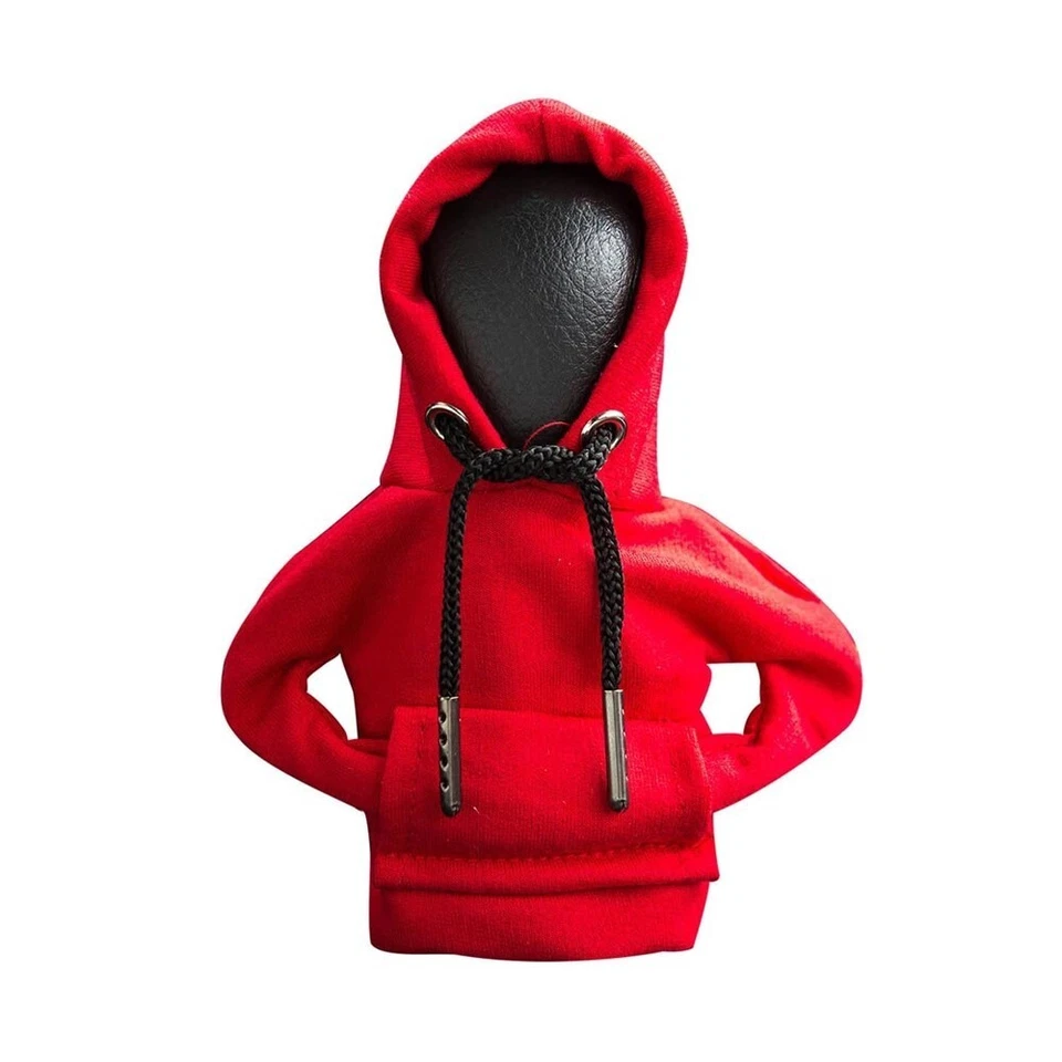 1PC Car Shift Knob Sweater Gear Shift Hoodie Gear Level Red Trim Protector Cover — 第 2/4 张图片