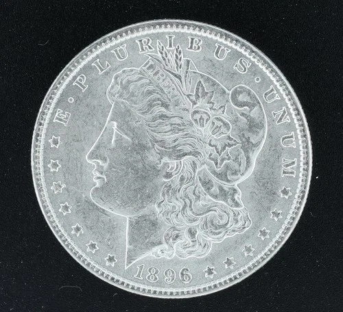 1896 Morgan Silver Dollar. Brilliant Uncirculated. Choice BU