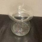 MCM Libbey mushroom canister apothecary jar, storage, vintage, clear glass 7"H — photo 6