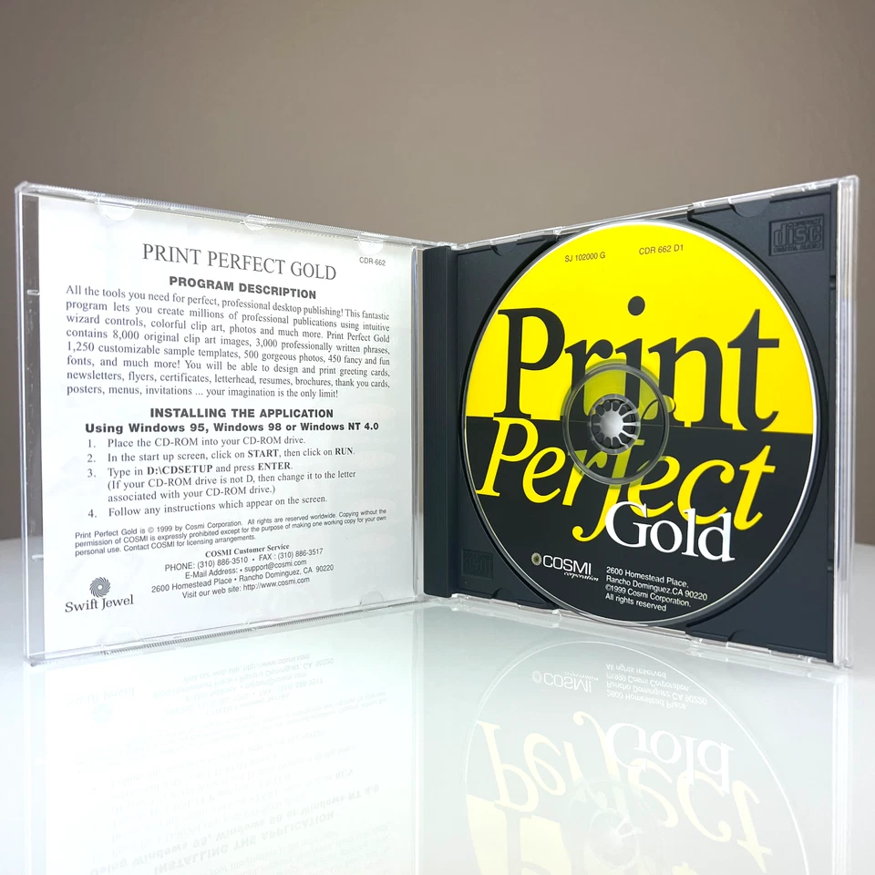 Print Perfect Gold (PC, 1999) - Desktop Publisher Software Windows 95 Clip Art - Image 3 of 3