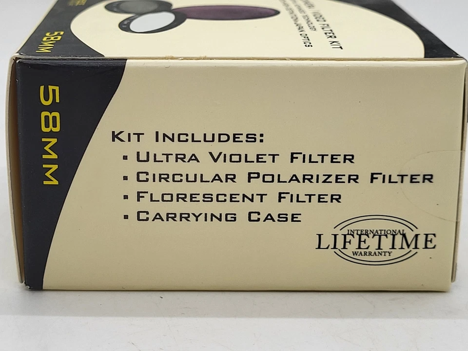 Digital Concepts 58mm Camera Video 3 Filter Kit - UV, Fluorescent, Cir Polarizer - Image 3 of 4