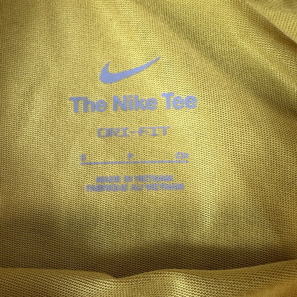 Mujeres The Nike Camiseta Amarilla Dri-Fit Baloncesto FLY Piel de Reptil Estampado Swoosh Camisa Foto 3 de 4