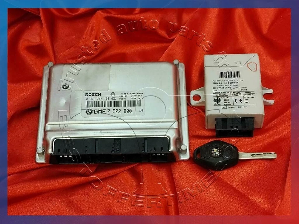 JUEGO LLAVES BMW E38 E39 E53 5 7 X5 SERIES 4.0I 4.4I M62 motor ecu dme módulo ews3 Foto 2 de 4