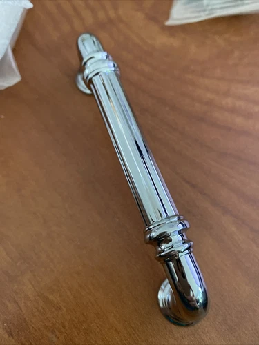 (lot of 4) TK322PC Chareau Collection 3-3/4" Reeded Pull, Polished Chrome - Picture 5 of 7