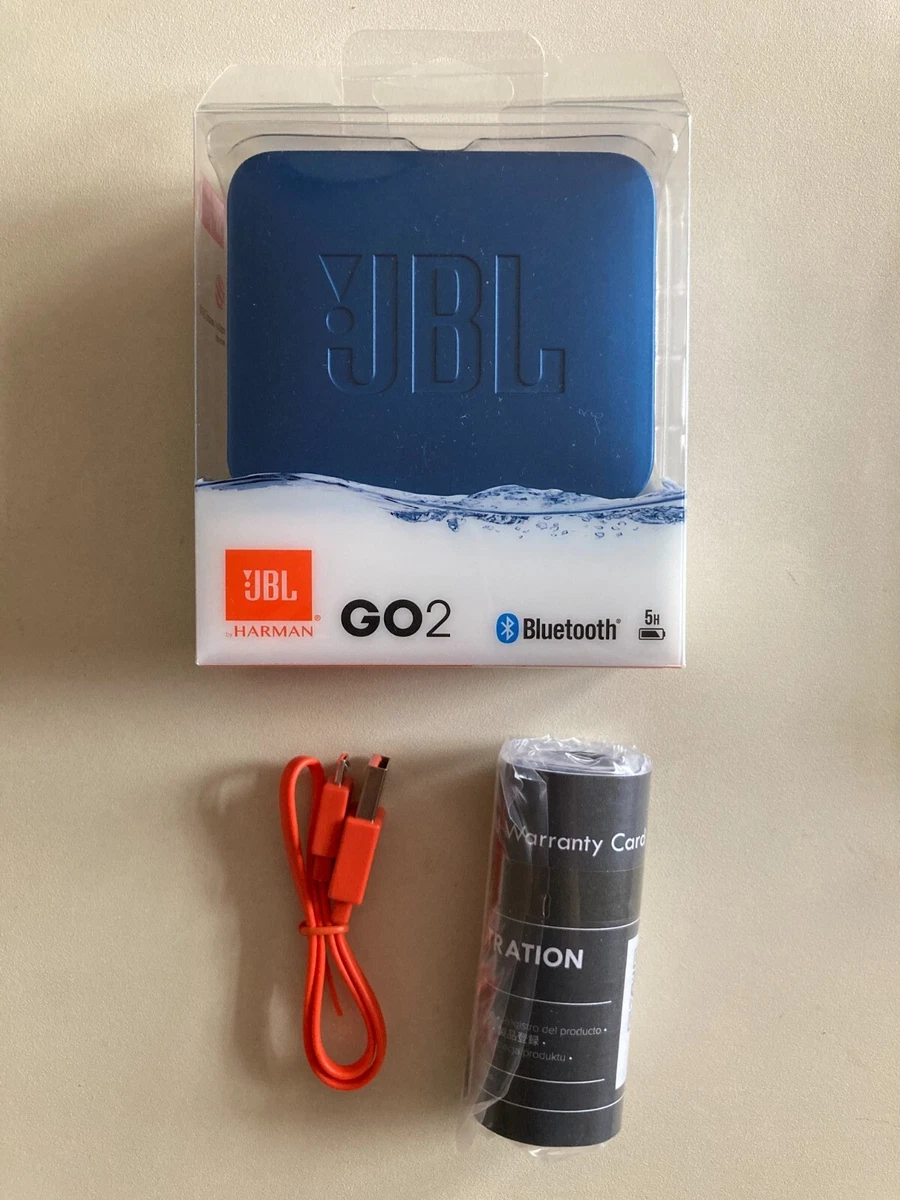 JBL Go 2 Waterproof Ultra Portable Bluetooth Speaker Blue