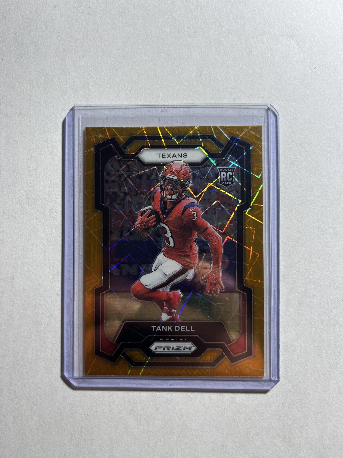 2023 Panini Prizm Football Tank Dell Orange Lazer Rookie #341 Houston Texans