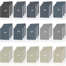 45 Pieces Sanding Pads 2 x 2 Inches Micro Sand Paper Double Sided Fine Mesh
