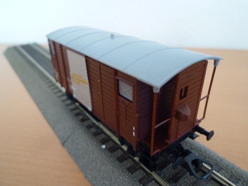 Lima 303546 Ged.-Güterwagen Gklm-v "Für Güter die Bahn" m Bremserbühne SBB / CFF | Zustand: Neu