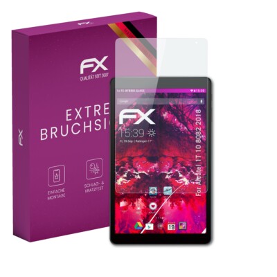 atFoliX Glasfolie für Alcatel 1T 10 8082 2018 Displayfolie 9H Schutzpanzer