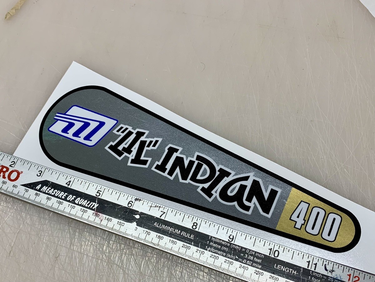 クロム LIL” INDIAN mini bike 400 Clutch Cover decal Chrome sticker